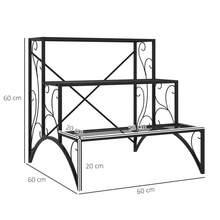 Three-Tier Decorative Metal Plant Stand - Black - T0001-01-2760 - 查看 10