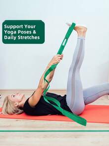 Non-Elastic Stretching Strap Stretch Resistance Band Butt Lift Stretch Bands For Women Gym Enthusiasts For Yoga Ballet Pilates Gymnastics And Dance Workout Stuff Exercise Workout Gym Home Equipment For Women Sport Workout Essentials Accessories - Multicolor - View 10