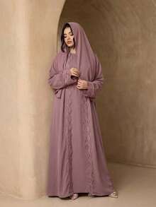 1 pieza Bufanda liviana de gasa de unicolor, pañuelo simple y versátil para mujer para protección solar - Multicolor - Ver 9