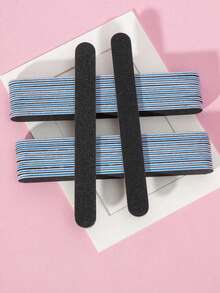 10/5/1pc Nail File Set 100/180 Grit Sandpaper Nail File Professional Nail File And Polishing Block Set Professional Gel Nail File Black Nail Polishing File Set - Multicolor - View 7