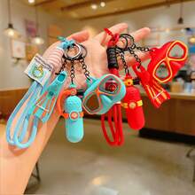 Diving Keychain Bag Charm, Mini Oxygen Tank, Diving Mask & Flippers Pendant, Cute Couple Keychain Gift - Multicolor - View 1