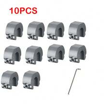 5/10pcs Aluminum Alloy Window Lock Limiter, Sliding Door Window Restrictor, Sliding Curtain Stop Child Safety Lock C-Type Window Lock, Sliding Door Window Metal Safety Clip, Anti-Theft Positioning Stopper - Multicolor - View 14