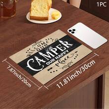 1 pieza Alfombrilla de drenaje/absorbente/secado con estampado minimalista para cafetera y vajilla - Protector de escritorio de poliéster absorbente con respaldo de goma antideslizante, para decoración de encimera de cocina - Mantel individual para bar en casa y mesa de comedor - Multicolor - Ver 13