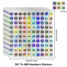 10 hojas de pegatinas planas láser con números del 1 al 1000, etiquetas redondas reflectantes, pegatinas de etiquetas para botellas de esmalte de uñas y cosméticos, marca decorativa autoadhesiva DIY - Láser digital - Ver 15