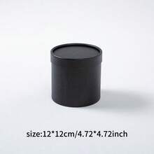 1 buah Ember Kecil Bulat Warna Solid untuk Rangkaian Bunga, Vas DIY, Kemasan, Kotak Kosong, Kotak Hadiah, Dekorasi Penting untuk Hari Raya - Silinder kecil - View 24