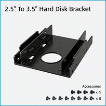 2.5" To 3.5" SSD/HDD Drive Mounting Bracket ABS Hard Drive Tray Adapter, For Computer Hardware Upgrade - View 6