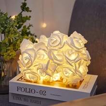 10-Light String Artificial Rose Lights, Suitable For Mother's Day, Backyard, Bar, Cafe Style, Camping Lighting, Patio, Wedding, Bedroom, Birthday Party, Graduation Season, Bar And Garden Decoration (Battery Not Included) - Rose String Lights - View 12