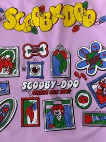 Strevion SCOOBY-DOO قميص رجالي بأكمام قصيرة مطبوع عليه رسومات كرتونية - متعدد الألوان - مشاهدة 4