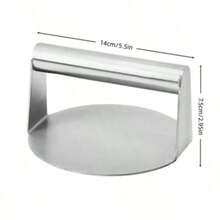Set Alat Pencetak Patty Hamburger – Pembuat Patty Burger Stainless Steel Tugas Berat, Pemanggang Iga dan Tutup. Cocok untuk Produk Daging, Sandwich, dan Semua Jenis Daging. Mudah Digunakan dan Praktis | Peralatan Dapur - Set spatula 3 buah - View 14