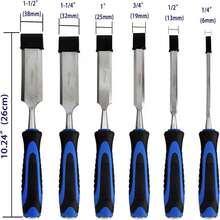 7Sevenjokers 8 Piece Wood Chisel Set, Professional Anti-Vibration Handle Woodworking Tools For Carving Carpentry DIY - Woodworking Chisel Set - View 6