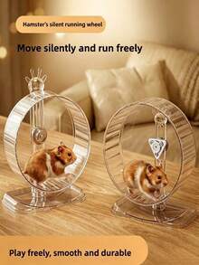 Hamster Exercise Wheel With Silent Design, Hanging Wall-Mounted Hamster Toy For Habitat Decoration - View 4