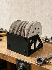 Sandpaper Disc Storage Rack, Multi-Functional Storage Organizer, Orbital Sandpaper Disc Organizer, Suitable For Pegboard, Sturdy Wall Mount Bracket, No Electricity Required, Fixed Storage Rack, Tool Accessory, Suitable For Workshop/Garage, Anti-Slip, Easy Access Anytime, Multi-Functional Storage Shelf - Multicolor - View 8
