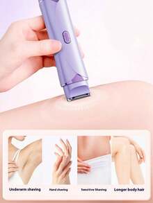 2-In-1 Dual Head Women's Electric Shaver | Waterproof Wet/Dry Bikini Trimmer, Suitable For Full Body Grooming - View 6