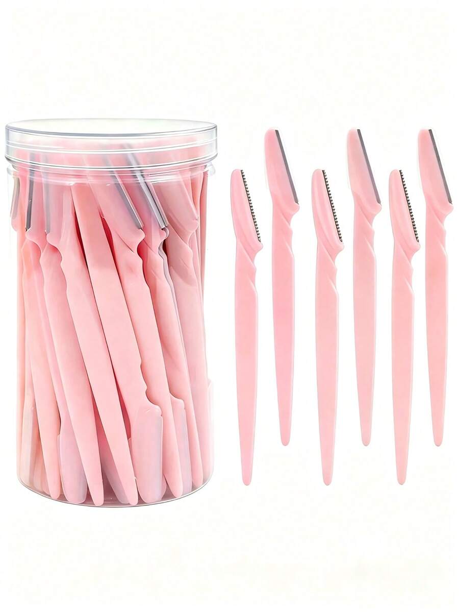 4/6/12/24/30pcs Set With Storage Box, Facial Trimming Blades And Shaving Razor, Suitable For Facial And Body Hair Removal, Essential Hairdressing Products And Accessories For Salon, Beauty And Travel