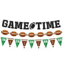 1 Set Paper Football Banner Garland, Game Time Football Party Banner | Birthday Party Decoration, Indoor Game Decor, Party Banner Decoration - View 4