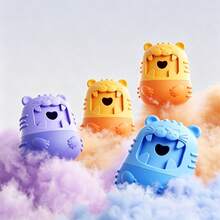 Animal Shaped Dog Treat Dispensing Toy, Interactive Tumbler Leaking Food Ball, Durable Rubber Slow Feeder Puzzle Toy For Small Medium Dogs Cats - Multicolor - View 6