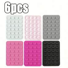 6pcs/5pcs/4pcs/3pcs Silicone Grip Phone Suction Cup Holder Set, Compatible With All Phones: Adhesive Phone Grip For Selfie And Video, Suitable For Shower And Wall Mount, Gift For Friends, Halloween Gift - Multicolor - View 97