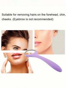 1pc Painless Facial Hair Removal Device, Portable Spring Roller Epilator, Built-In Spring Epilation Head, Lightweight Hair Removal Tool - Multicolor - View 6