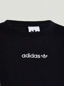 Adidas Clover New Men's Breathable Sports Casual Crew Neck Short Sleeve T-Shirt - Black - View 6