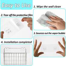 No-Drill Strong Adhesive Hook Bathroom Shelf Sticker Brushed Transparent Clip Seamless Claw Hook Accessory - Double Claw Hook - View 10