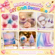 Set Gel Cair Dekorasi Kue DIY Aneka Warna, Aksesoris Pewarna Ornamen Kue Buatan Tangan, Alat Pembentuk Dekorasi Permukaan Sabun Aromaterapi Telur Paskah DIY (Aksesoris Dikirim Secara Acak) - View 10