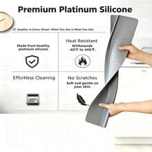 Kitchen Sink Splash Guard 23 Inch Self Draining Silicone Water Guard With High Splash Wall & Strong Suction Cups For Faucet Countertop & Sink Edge Keeps Sinks Dry Dishwasher Rustproof Easy To Clean Gray - View 7