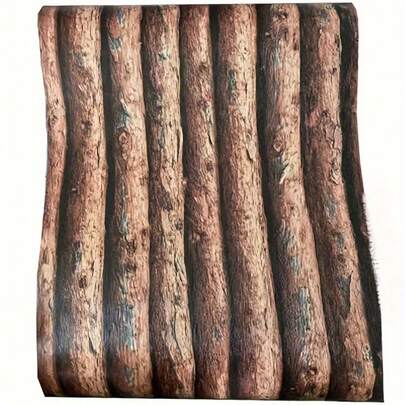 1 Roll Red And Brown Thickened Wood Grain Wallpaper, Vintage Style, Suitable For Home Decor. Can Be Used For Kitchen Cabinets, Tables And Chairs, Room Background, Home Renovation, DIY, Waterproof And Stain-Resistant, Halloween Decoration, Decorative Stickers.