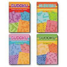 Buku Latihan Sudoku untuk Anak-Anak, Teka-Teki Angka Penalaran Logis, Buku Kerja Tunggal, Pilih Level 3-6 6-9 9-12 12+ - Buku Sudoku - View 1