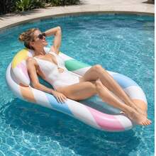 Inflatable Pool Float Ball, Adult Summer Pool Floating Raft Accessory, Pool Accessory, Lake Water Beach Leisure Chair, Portable Travel Essential - Multicolor - View 1