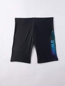 361degree 361° New Racing Swim Trunks For Men, Professional Sports Swimwear With Adjustable Waist Drawstring Black - Black - View 6