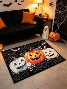 Area Rugs & Sets - Pumpkin Spider Web - View 2