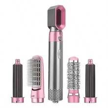 Escova Secadora de Cabelo 5 em 1 Multifuncional 110v 220v Reduz Frizz e Modela - Rosa - Visão 8