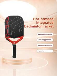 HTPICK T700 Carbon Fiber Pickleball Paddle, Heat-Pressed Textured Matte Frameless One-Piece Molded, Professional Competition Club Fitness Training High-End Paddle, Ultra-Lightweight Wind-Resistance Design Sports Equipment - Multicolor - View 9