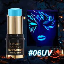 SAM SUGAR 12 Warna Cat Wajah dan Tubuh UV Glow, Stik Cat Kosmetik untuk Pesta Panggung Halloween - MultiWarna - View 21