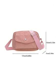 1pc Back To School Mini Fashion Minimalist Solid Color Cute Crossbody Bag, Lightweight Zipper Closure Coin Purse, Perfect For Daily, Travel, Vacation, Shopping, Outing - Multicolor - View 8