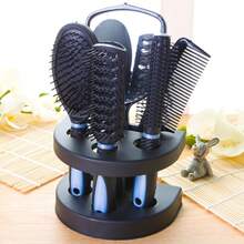 Women's Hair Styling Comb 5-Piece Set, Styling Tool Kit Including Curling Comb, Anti-Static Comb, Hair Care Set And Mirror, No Static, Create Beautiful Makeup Look (Multi-Color) - Multicolor - View 11