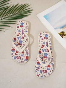 Plus Size Women's Fashionable Comfortable Lace-Up Wedge Sandals - Multicolor - View 2
