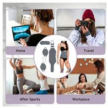 Multi-Part Wrap Fixation Band Set, Adjustable Waist, Abdomen, Hip Wrap Support, Neck And Knee Wrap, Reusable Daily Protective Supplies - Grey 4-piece - View 4