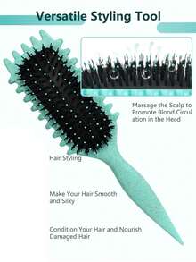 1pc Newly Upgraded Curling Hair Styling Comb, Specially Designed Curling Hair Comb, Suitable For Men And Women, Can Shape And Style Curly Hair, Reduce Pulling And Hair Separation. - Multicolor - View 7