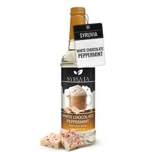 Syruvia Coffee Syrup, White Chocolate Peppermint Flavored Syrup For Drinks, Lattes, And Desserts – 25.4 Fl Oz - 25.4 Fl Oz - View 1