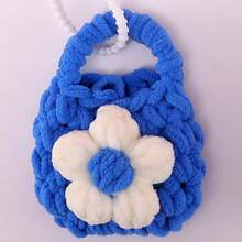 Knitted Plush Coin Purse, Cute Mini, Earphone Protective Case - Multicolor - View 3