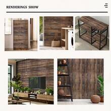 1 Roll 45cm Wide Faux Wood Grain Wallpaper, Multiple Styles Available, Suitable For Home Decor - Faux Wood Grain - View 9