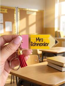 Customized Acrylic Pencil Keychains, Suitable For Backpack Charms, Teacher's Day Gifts, Back-To-School Birthday Gifts, Available In Packs Of 1/3/5/10. - Multicolor - View 8
