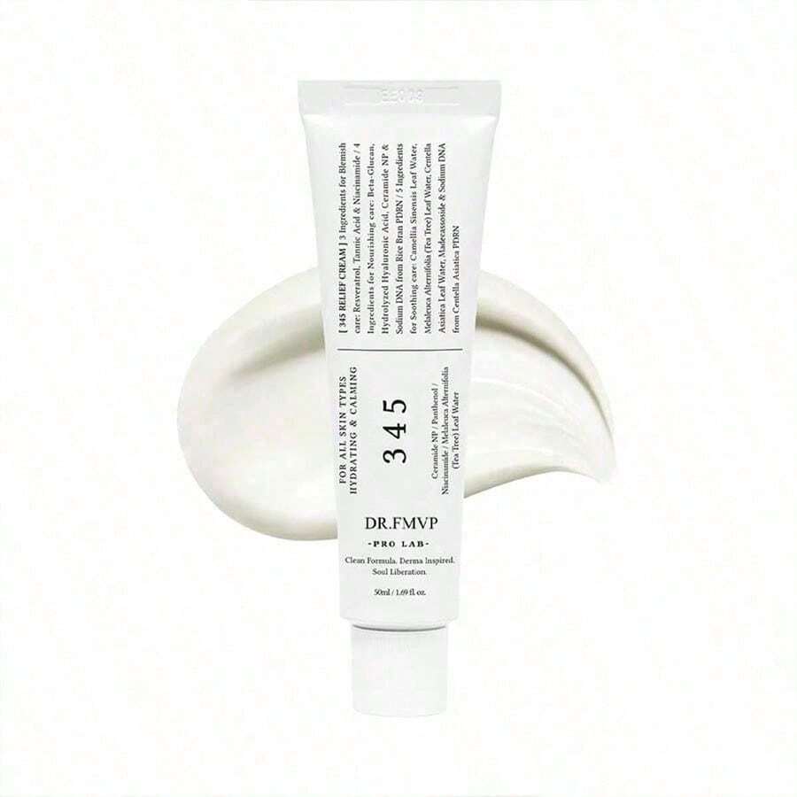 SADOER 345 Dr. Althe Relief Cream, Korean 345/147 Moisturizing Cream. Moisturizes And Soothes Skin Anti-Aging. Hydrating. Oil Control. Reduces Fine Lines Anti-Sensitivity. Brightening. Anti-Glycation Anti-Oxidant. Pore Shrinking. Daily Facial Moisturizer, Used For Soothing Recovery And Blemish Care, Contains PDRN And Niacinamide | Korean Vegan Skincare, Suitable For All Skin Types, 0.50 Fl Oz (2nd Edition - 1pc)