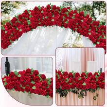 5/10pcs Artificial Red Rose Flowers, Suitable For DIY Wedding Bouquets, Table Centerpieces, Bridal Shower, Valentine's Day Decor, Baby Shower Decor, Home Decor, Living Room Decor, Dining Table, Wall, Garden, Wreath, Bedroom Decor, Etc. - Red - View 7