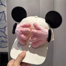 1 mũ lưỡi trai Disney mới họa tiết hoạt hình nơ và lá cọ, mũ lưỡi trai che nắng dễ thương hài hước - Nhiều kiểu dáng - Xem 15