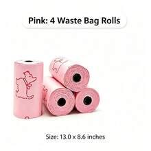 Multi-Color Scented Pet Poop Bags Rolls, Tear Resistant Leakproof Dog Waste Bags With Lovely Cartoon Puppy Pattern And Pet Waste Bags, Durable Dog Poop Bags For Daily Walking - View 12