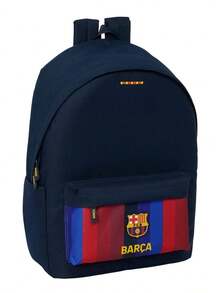 FC Barcelona 巴塞隆納足球俱樂部26/27賽季主場球衣款書包，可裝15.6吋筆記型電腦，附USB接口，設有帶襯墊的防盜隔層，可放置11吋平板電腦，尺寸為31x18x44厘米 - 雙USB介面便攜式 - 查看 1