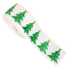 500pcs Laser Christmas Tree Stickers, Bright Green Holiday Decoration Diary Stickers, Creative DIY Decorative Stickers - 500 Laser-cut Christmas Tree Stickers - View 4
