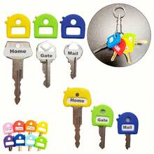 1/3/8 Different Colors Labeled Key Caps, 2.8cm/1.1in Retractable Key Identifiers, Fits Most Keys, Soft Touch Key Covers With Identification Labels, Easily Identify Door Keys - Stylish, Easy To Install, Includes Blank And Pre-Printed Labels, Home Office Organization Accessories For Men And Women - Multicolor - View 5
